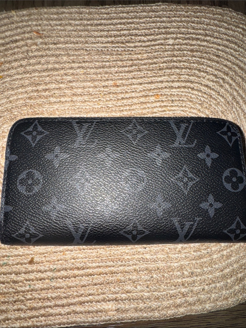 Louis Vuitton Black Monogram Eclipse Zip Wallet